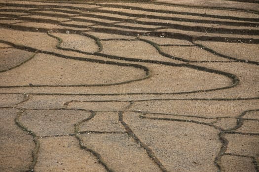 Dry rice fields near Loihuno in Zental East Timor on the two separate island of Timor in Asia.