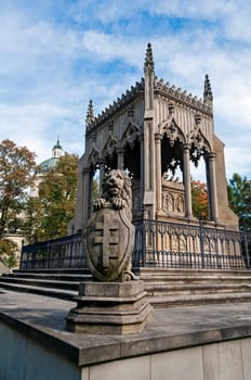 Mausoleum of Aleksandra and Stanislaw Kostka Potocki in Wilanow, Warsaw.