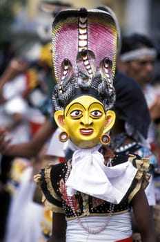 Asia,Indian Ocean,Sri Lanka,. A traditional New Year's celebration with a parade in the Kuestendorf Dalawella on the south coast of Sri Lanka. (URS FLUEELER).......