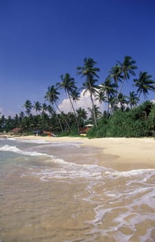Asia,Indian Ocean,Sri Lanka,. A dream beach at the Kuestendorf Hikkaduwa on the south-west coast of Sri Lanka. (URS FLUEELER).......
