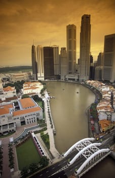 ASIEN, SUEDOST, SINGAPUR, STADT, ZENTRUM, PROMENADE, SKYLINE, , BOAT QUAI, SINGAPUR RIVER, STADT ZENTRUM, DOWN TOWN, UEBERSICHT, WIRTSCHAFT,. Die Wirtschaft Metropole  am Boat Quai direkt am Singapur River. ..