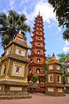 Tran Quoc pagoda in Hanoi, Vietnam