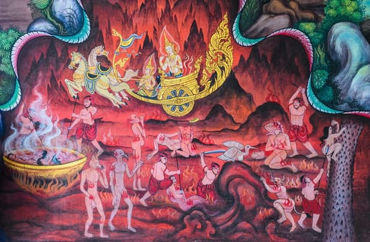 Thai Buddhist mural
