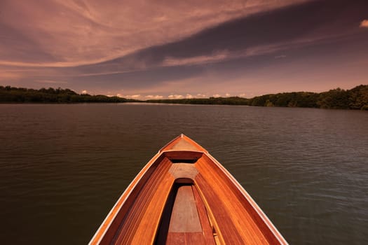 The water landscape around the capital Bandar Seri Begawan in the kingdom of Brunei Darussalam on Borneo in South East Asia.