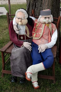 Europe,Eastern Europe,Balkans. Montenegro,Njegusi,mountain village,ham,raw ham,agriculture,dolls,decoration