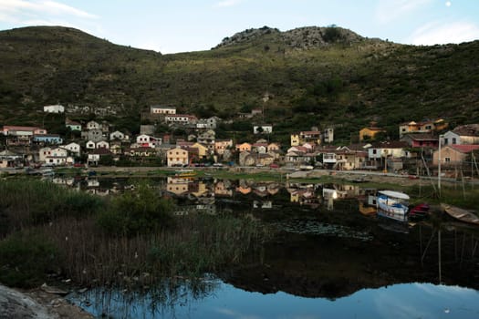 Europe,Eastern Europe,Balkans. Montenegro,Skadar,Lake,Landscape,Virpazar,Vranjina,Village,Fishing Village