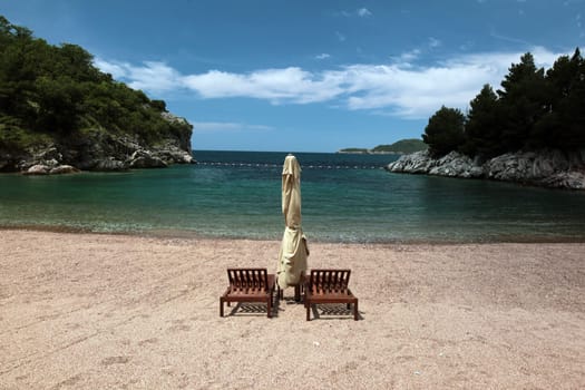 Europe,Eastern Europe,Balkans. Montenegro,Mediterranean,Adriatic Sea,Sveti Stefan,Beach,Beach,Sea,Nature