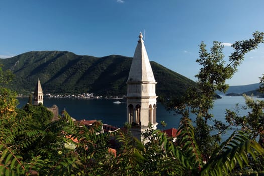 Europe,Eastern Europe,Balkans. Montenegro,Mediterranean,Adriatic Sea,Persat,Bay of Kotor,Bay,Old Town,Village,Sea,Nature