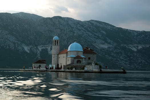 Europe,Eastern Europe,Balkans. Montenegro,Mediterranean Sea,Adriatic Sea,Persat,Bay of Kotor,Bay,Old Town,Village,Monastery,Island,Sea,Nature