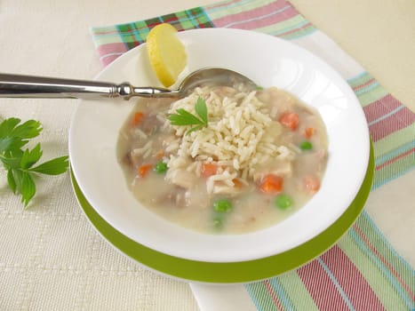 Chicken fryer with rice