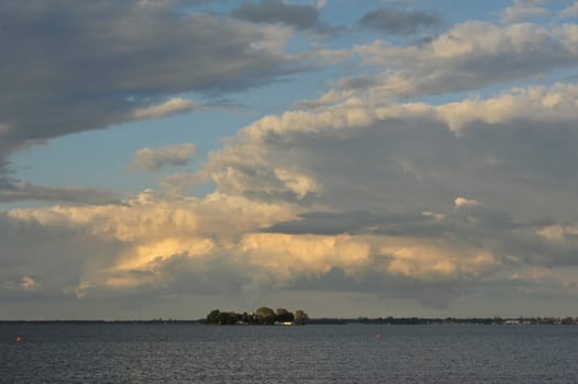 Seascape on Wilhelmstein, Steinhude am Meer,Germany.