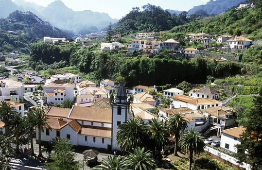The village of Sao Vicente on the north coast on the flower island of Madeira,Portugal.