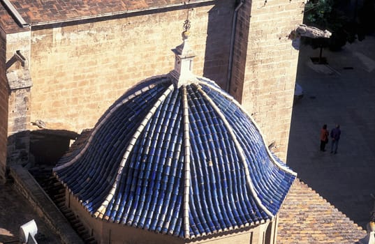 The catedral domes in the city centre of Valencia