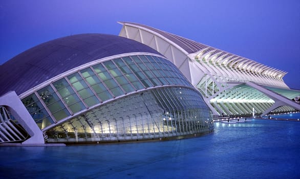 The City of Arts and Science in the New Town of Valencia,Spain.