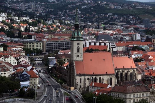Europe,Eastern Europe,Slovakia,Capital,Bratislava,Old Town,Summer,Panorama,View,Danube,Cathedral,St martins Cathedral