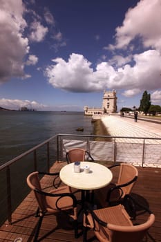 The Torre de Belem is located in the Belem district of the capital Lisbon in Portugal.