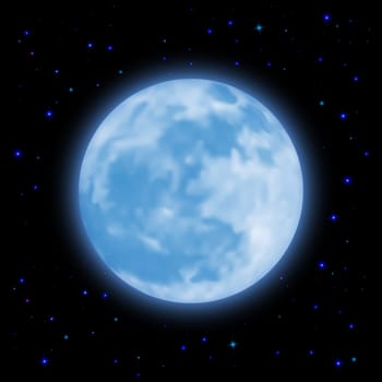 The Blue Planet is moving smoothly in space