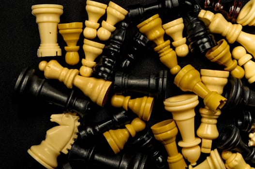 Chess Texture Pattern on a Black Background