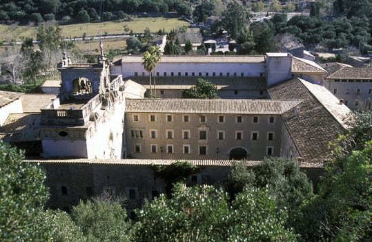 The monastery of Liuc in the north of the island of Mallorca one of the Balearic islands in the Mediterranean.