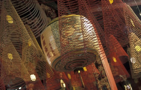 A traditional temple in the city of Cantho in the Mekong Delta in south Vietnam in South East Asia.