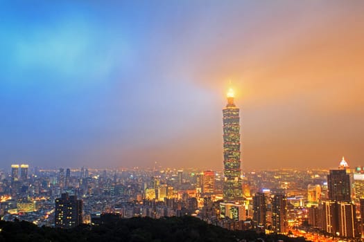 Nice view of Taipei City, Taiwan for adv or others purpose use