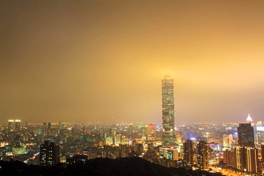 Nice view of Taipei City, Taiwan for adv or others purpose use