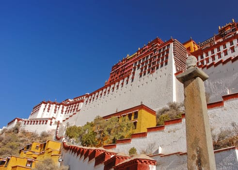 Potala palace in Lhasa, Tibet