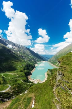 Reservoir in the Alps,Kaprun hydroelectric power station in the Hohe Tauern