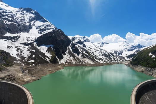 Reservoir in the Alps,Kaprun hydroelectric power station in the Hohe Tauern