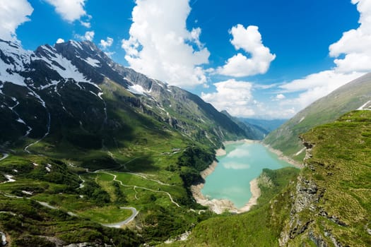 Reservoir in the Alps,Kaprun hydroelectric power station in the Hohe Tauern