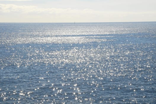 Blue Water Waves Texture on the Atlantic Ocean