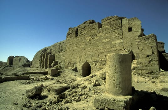 Die Ruinen von Dura Europos am Euphrates River an der Grenze zum Irak im Nordosten von Syrien im Mittleren Osten in Arabien.