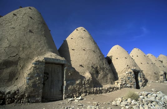 The traditional clay-eaters in the peasant doers like Sarouj near Hama in central Syria in Syria in the Middle East in Arabia.