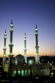 The Al Taoheid mosque in Aleppo in northern Syria in the Middle East in Arabia.