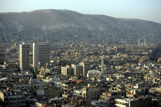 Asien, Naher Osten, Syrien, Damaskus,   Sicht ueber die Grossstadt von Damaskus der Hauptstadt von Syrien.