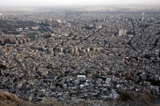 Asien, Naher Osten, Syrien, Damaskus,   Sicht ueber die Grossstadt von Damaskus der Hauptstadt von Syrien.