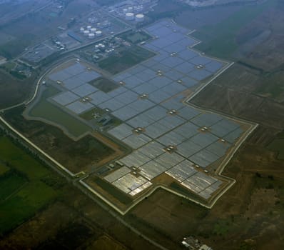 Agriculture on the outskirts of the city of Bangkok in Thailand in South East Asia.