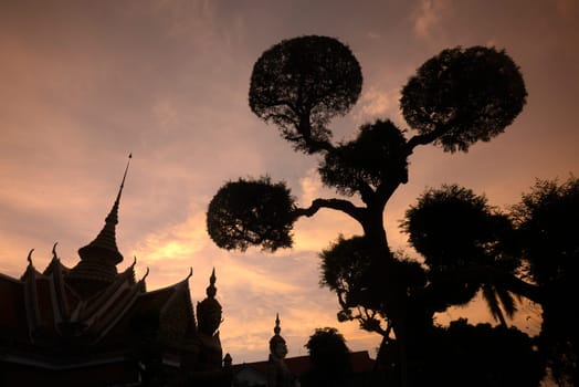 Der Wat Arun Tempel in der Stadt Bangkok in Thailand in Suedostasien.