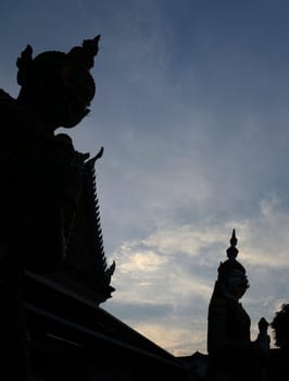 Der Wat Arun Tempel in der Stadt Bangkok in Thailand in Suedostasien.