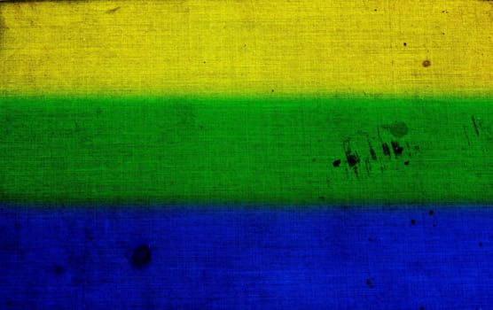 Vintage photo with the colors of the brasil flag