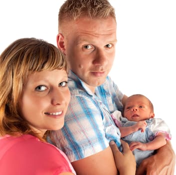 Family with baby