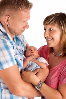 Family with baby
