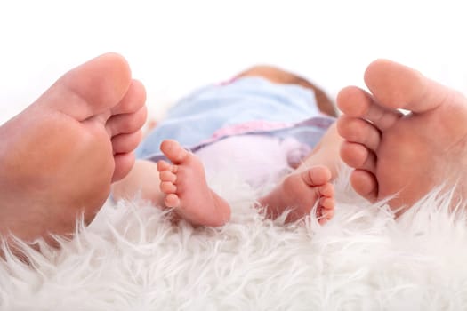 Feet Baby and Parents