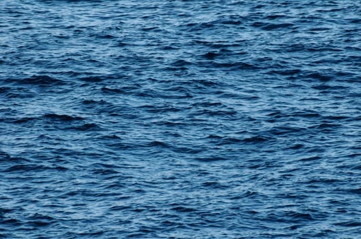 Blue Water Texture Pattern at Noon on the Atlantic Ocean