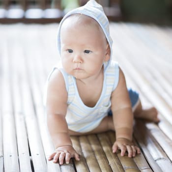 Cute baby indoor portrait