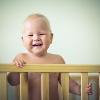Cute baby indoor portrait