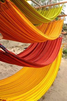 Hammocks, market place in Ecuador