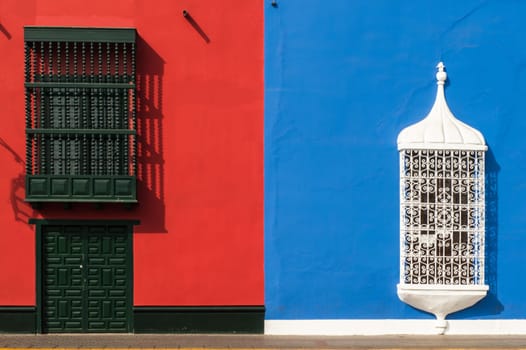 Traditional style windows found in Trujillo Peru