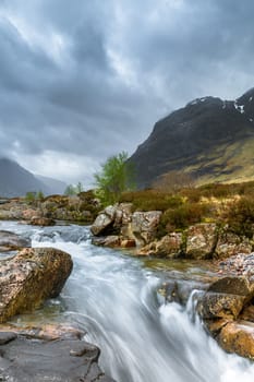 Wild River in Glen Coe Valley