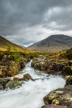 Wild River in Glen Coe Valley